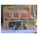 BUCS ARE CHAMPS OCTOBER 14, 1960 - 30TH