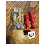 PEANUT PLANTERS SALT AND PEPPERS 2 SETS