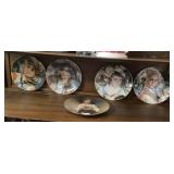 5 DECORATIVE COLLECTIBLE PLATES, ROYAL CORNWALL