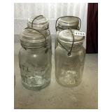 4 ATLAS CANNING JARS