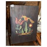 HAND PAINTED WOOD BOARD WITH BIRD