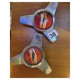 CHEVROLET HUB CENTER CAPS VERY NICE SHAPE