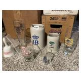 BELL BEER GLASSES, HB MUG ETC.