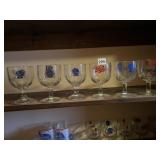 6 BEER GLASSES