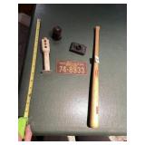 MCDONALDS LOUISVILLE SLUGGER MINI WOOD BAT, 1953