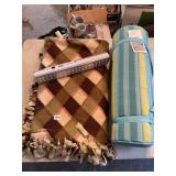 BEACH MAT, SOFT BLANKET, BELL AND HOWELL LIGHT