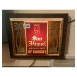 SAN MIGUEL IMPORTED BEER OF COURSE! WITH PALM