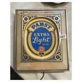 PABST ESTRA LIGHT LIGHTED BEER SIGN