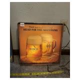 LIGHT UP BUSCH ON DRAUGHT SIGN