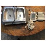 ELECTRIC 2 COMPARTMENT CHAFFING DISH AND BLOOD