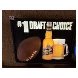 ILLUMINATED BACK WALL HANGING BEER ADVERTISEMENT