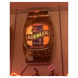 KOEHLER LIGHT UP NEON SIGN