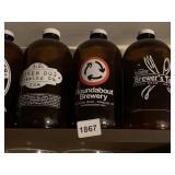ROUNDABOUT BREWING, RIVER DOG BROWN BOTTLES