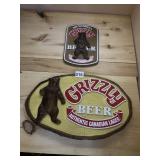 GRIZZLY BEER SIGN