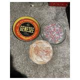 GENESEE BEER TRAY, IROQUOIS BEER AND ALE