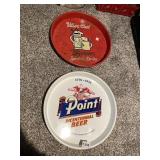 VINTAGE POINT BEER TRAY AND UTICA CLUB BEER TRAY