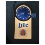 LITE PILSNER BEER ELECTRIC CLOCK