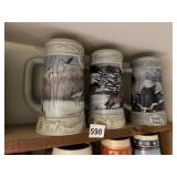 3 BEER STEINS