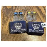 CORONET SALT/PEPPER SHAKERS W/ BOXES