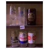 HAMM, OLYMPIA AND OTHER BEER GLASSES