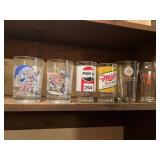 MICKEY MOUSE, COORS, PEPSI GLASSES