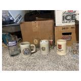 BEER MUGS 5 PC. INCL. EXPORT LIGHT