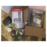 10 CLEAR FRONT REPORT COVERS, CANON CALCULATOR,