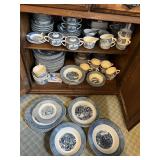 EXTENSIVE COLLECTION OF BLUE CURRIER AND IVES