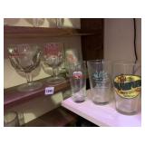 BUDWEISER, COORS AND 4 OTHER GLASSES