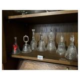 7 CRYSTAL BELLS INCLUDING ETCH DESIGN