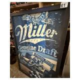 FLUORESCENT BACK LIT MILLER GENUINE DRAFT