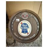 PABST BLUE RIBBON WALL HANGING BEER SIGN NICE