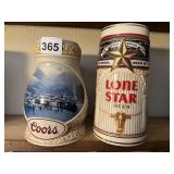 COORS STEIN & LONE STAR STEINS