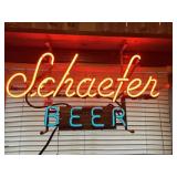 SCHAEFER BEER NEON GREAT COLOR