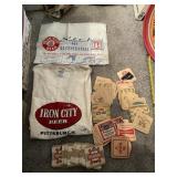 IRON CITY BEER T SHIRT, PERONI COASTERS, ETC.