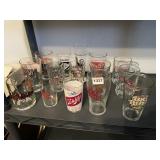 15 ASSORTED BEER GLASSES INCL. PIRATES
