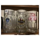 6 BEER STEINS