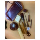 CELLULOID DRESSER TRAY, SHOE FASTNER ETC.