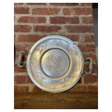 FLOWER DESIGN ALUMINUM TRAY