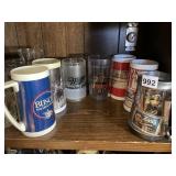 PLASTIC INSULATED BEER MUGS