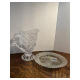 MANHATTAN 4 SECTION DIVIDED DISH AND PEDESTAL