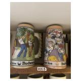 2 BEER STEINS