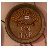 DUQUESNE PILSNER ON TAP SIGN