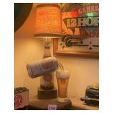 IRON CITY BEER LIGHT WITH UNUSUAL POURING BOTTLE