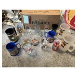 BEER GLASSES AND MUGS INCLUDING PITTSBURGH