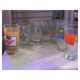 6 GLASSES MILLER, ETC.