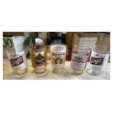 BEER GLASSES INCLUDING SCHLITZ, BUDWEISER,