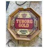 TUBORG GOLD EUROPEAN WALL HANGING ADVERTISEMENT