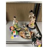 CLOWN WITH SEASHELL LIGHT CHIP ON PLATE