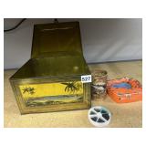 METAL BOX, FISHHOOKS, ETC.